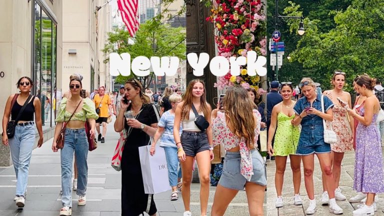 [4K]ðŸ‡ºðŸ‡¸NYC Summer WalkðŸ—½5th Ave of ManhattanðŸ˜ŽðŸŒ¿Rockefeller Center to Central Park | July 2022